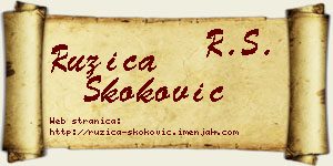 Ružica Skoković vizit kartica
